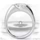 soul east-west oval natural diamond engagement ring white gold with 18k white gold metal and oval shape diamond