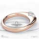 soul modern lab grown diamond engagement ring rose gold with 18k rose gold metal and oval shape diamond
