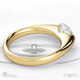soul east-west oval natural diamond engagement ring yellow gold with 18k yellow gold metal and oval shape diamond