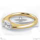 soul east-west oval natural diamond engagement ring yellow gold with 18k yellow gold metal and oval shape diamond