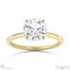 Heart-Shaped Solitaire Natural Diamond Ring White Gold