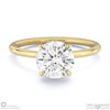 Heart-Shaped Solitaire Natural Diamond Ring White Gold