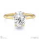 oval-shaped solitaire lab grown diamond ring yellow gold with 9k yellow gold metal and oval shape diamond