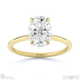 oval-shaped solitaire lab grown diamond ring yellow gold with 9k yellow gold metal and oval shape diamond