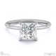 princess-shaped solitaire lab grown diamond ring white gold with 9k white gold metal and princess shape diamond