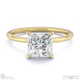 princess-cut solitaire lab grown diamond ring yellow gold with 9k yellow gold metal and princess shape diamond