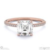 Marquise-Cut Natural Diamond With Side Stones Engagement Ring White Gold