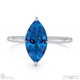 sapphire marquise solitaire claw engagement ring platinum with platinum metal and marquise shape diamond