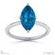 sapphire marquise solitaire claw engagement ring platinum with platinum metal and marquise shape diamond