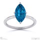 Sapphire Marquise Solitaire Claw Engagement Ring Platinum