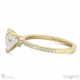 cupid’s heart lab grown diamond engagement ring yellow gold with diamond side stones with 9k yellow gold metal and heart shape diamond