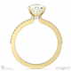 cupid’s heart lab grown diamond engagement ring yellow gold with diamond side stones with 9k yellow gold metal and heart shape diamond