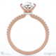 lab grown diamond hidden halo four claw marquise engagement ring rose gold with 9k rose gold metal and marquise shape diamond
