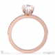 natural diamond oval cut hidden halo side stones engagement ring rose gold with 18k rose gold metal and oval shape diamond