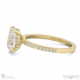 natural diamond oval cut hidden halo side stones engagement ring yellow gold with 18k yellow gold metal and oval shape diamond