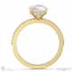 natural diamond round cut hidden halo side stones engagement ring yellow gold with 18k yellow gold metal and round shape diamond