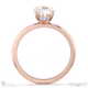 natural diamond oval cut hidden halo engagement ring rose gold with 18k rose gold metal and oval shape diamond
