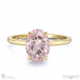 pink natural diamond oval cut hidden halo engagement ring yellow gold with 18k yellow gold metal and oval shape diamond