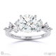 fairy natural diamond engagement ring white gold with 9k white gold metal and round shape diamond