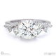 fairy natural diamond engagement ring white gold with 9k white gold metal and round shape diamond