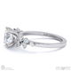 fairy natural diamond engagement ring white gold with 9k white gold metal and round shape diamond