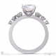 fairy natural diamond engagement ring white gold with 9k white gold metal and round shape diamond