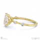 four prong oval natural diamond engagement ring yellow gold with side natural diamond drops with 9k yellow gold metal and oval shape diamond