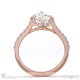 marquise cut natural diamond halo engagement ring rose gold with 9k rose gold metal and marquise shape diamond