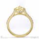 yellow natural diamond halo marquise shaped side stone engaement ring yellow gold with 18k yellow gold metal and marquise shape diamond
