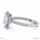 princess cut natural diamond halo with side stones engagement ring white gold with 9k white gold metal and princess shape diamond