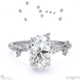 orion star constellation engagement ring platinum with platinum metal and oval shape diamond