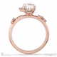 orion star constellation engagement ring rose gold with 18k rose gold metal and oval shape diamond
