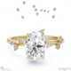 orion star constellation engagement ring yellow gold with 9k yellow gold metal and oval shape diamond