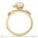 orion star constellation engagement ring yellow gold with 9k yellow gold metal and oval shape diamond