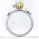 orion star yellow lab grown diamond onal engagement ring white gold with 9k white gold metal and oval shape diamond