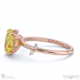 orion star yellow natural diamond onal engagement ring rose gold with 18k rose gold metal and oval shape diamond