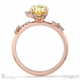 orion star yellow natural diamond onal engagement ring rose gold with 18k rose gold metal and oval shape diamond