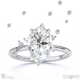 southern cross star natural diamond engagement ring white gold with 9k white gold metal and oval shape diamond