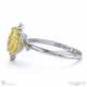 southern cross star yellow natural diamond celestial oval engagement ring white gold with 18k white gold metal and oval shape diamond