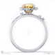 southern cross star yellow natural diamond celestial oval engagement ring white gold with 18k white gold metal and oval shape diamond