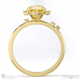 southern cross star yellow natural diamond celestial oval engagement ring yellow gold with 18k yellow gold metal and oval shape diamond