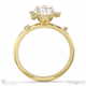 pleiades constellation natural diamond engagement ring yellow gold with 9k yellow gold metal and oval shape diamond