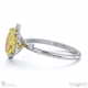 pleiades star yellow lab grown diamond oval engagement ring white gold with 18k white gold metal and oval shape diamond