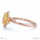 pleiades star yellow lab grown diamond oval engagement ring rose gold with 18k rose gold metal and oval shape diamond