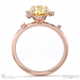 pleiades star yellow lab grown diamond oval engagement ring rose gold with 18k rose gold metal and oval shape diamond