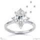 sutherland sparkle lab grown diamond engagement ring white gold with 18k white gold metal and oval shape diamond