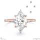 sutherland sparkle natural diamond engagement ring rose gold with 18k rose gold metal and oval shape diamond