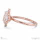 sutherland sparkle natural diamond engagement ring rose gold with 18k rose gold metal and oval shape diamond