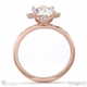 sutherland sparkle natural diamond engagement ring rose gold with 18k rose gold metal and oval shape diamond