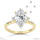 sutherland sparkle natural diamond engagement ring yellow gold with 18k yellow gold metal and oval shape diamond